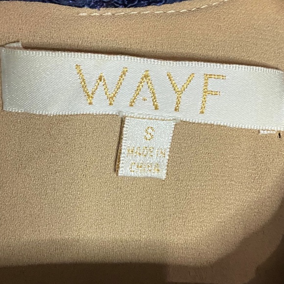 WAYF- Navy lace mini dress- Size small - Picture 6 of 7